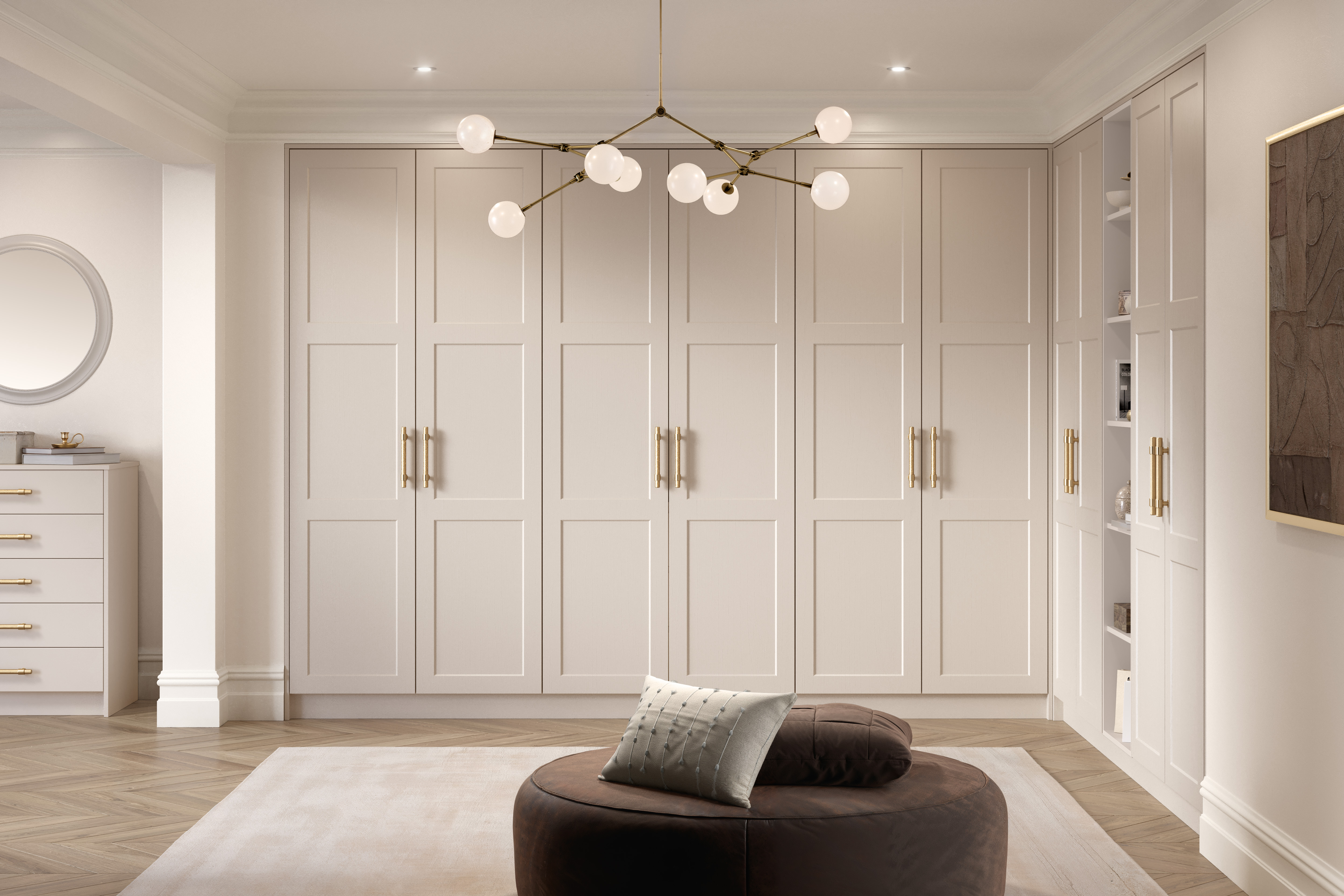 Happy Doors replacement wardrobe doors in a client's bedroom