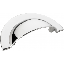 Trafalgar Cup Handle - 102mm - Polished Nickel