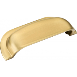 Hampton Cup Handle - 122mm - Brushed Satin Brass