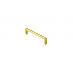 Square D Handle - 128mm - Brushed Brass
