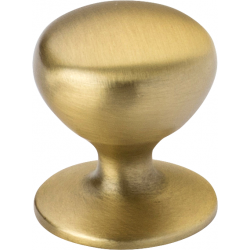 Hampton Knob - Brushed Satin Brass