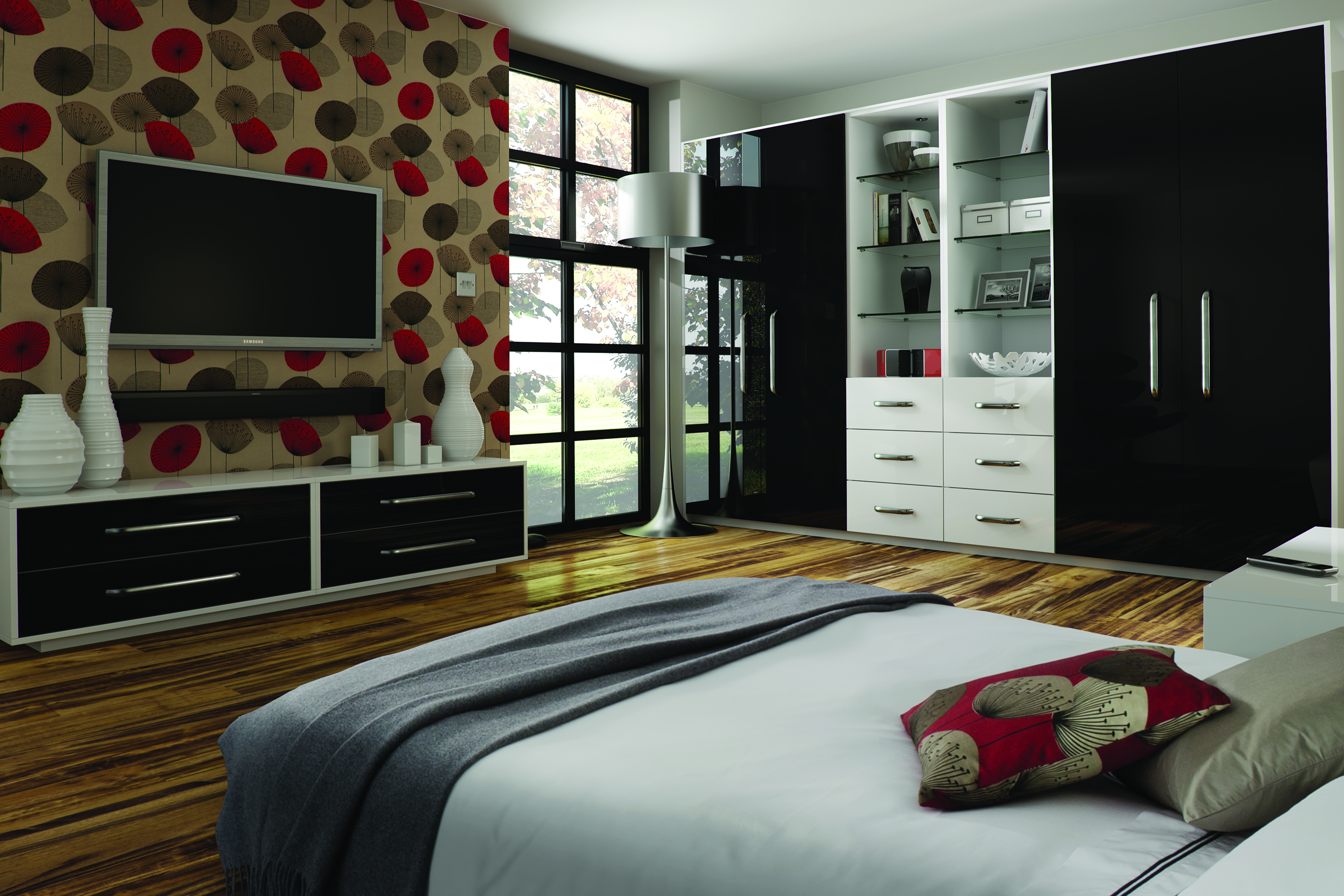 Zurfiz Gloss Door - With Glass Effect Edge